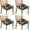 Mushroom Butterfly Pattern, variant on Watercolor Floral Pattern Seat Covers for Dining Room Chairs Set Of 4,Stretch Printed Washable Chair Seat Cover with Elastic Ties and Button,Removable Waterproof Couch Cushion Covers