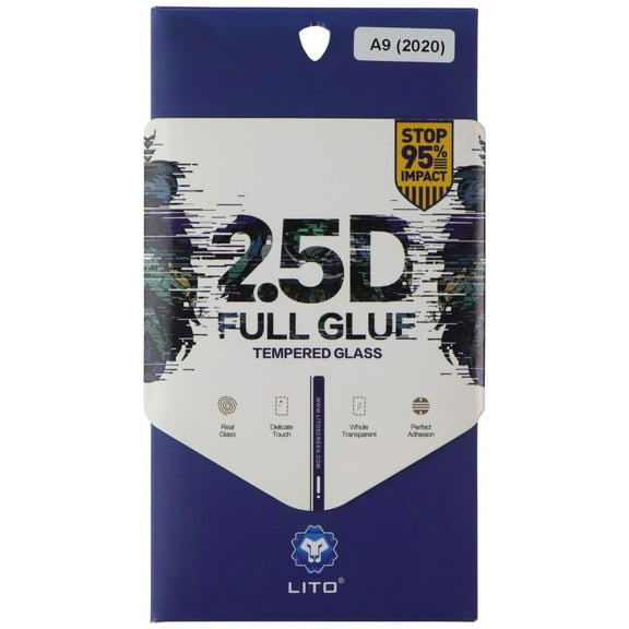 LITO 2.5D Full Glue Tempered Glass Screen Protector for OPPO A9 (2020)
