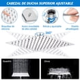 thumbnail image 4 of INGEQUIS Combo de Regaderas para Ba&ntilde;o de Lluvia de Alta Presi&oacute;n, 8 '' Cabezal de Ducha Giratorio con Brazo de Extensi&oacute;n, Regaderas de mano y Manguera 1.5 M de Acero In, 4 of 7