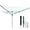 Gray&Green, variant on Qunbio Outdoor Clothes Drying Rack, 197 ft Heavy Duty Umbrella Clothesline, Adjustable Height Collapsible Umbrella Drying Rack for Backyard Camping