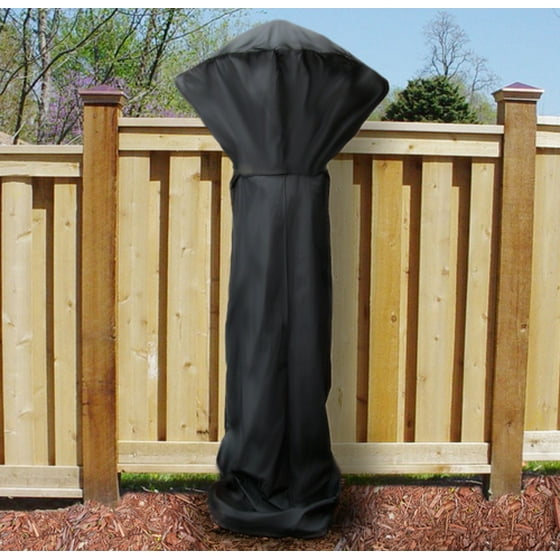Sunnydaze Outdoor Patio Heater Cover Waterproof Fabric Heavy Duty Stand Up Propane 94 Inch Tall Black