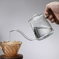 thumbnail image 1 of Hervidor de Agua para Estufa con Tapa, Mango de Madera, Hervidor de Agua de Calentamiento Rápido, Hervidor de Café Por Goteo, Hervidor de Cuello de Ci 480ML Soledad Tetera de goteo de café, 1 of 10
