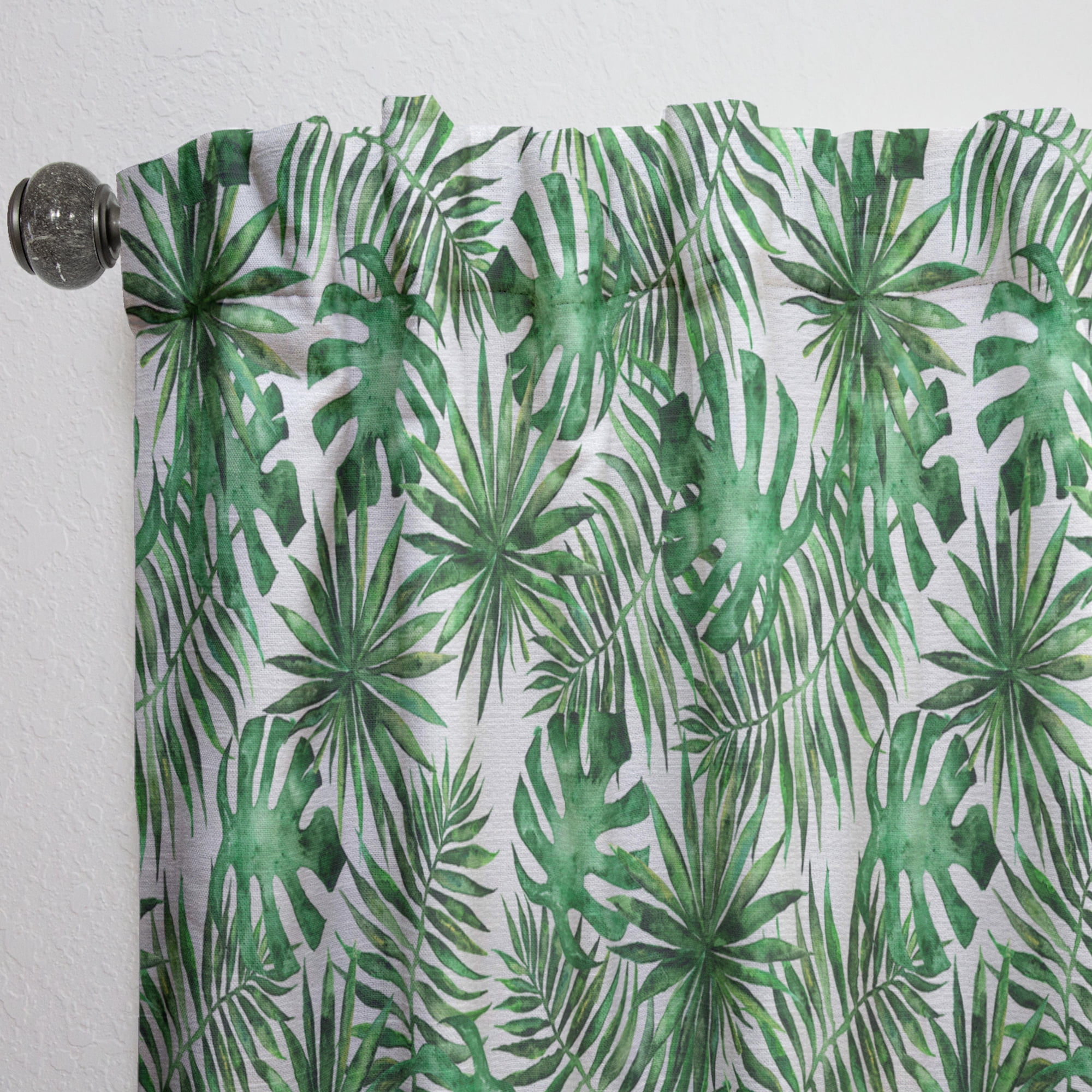 Designart 'Tropical Foliage Mood VIII' Tropical Curtain Panel