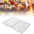 thumbnail image 3 of Sioweci Stainless Steel Cooling Rack Oven Dishwasher Safe Baking Roasting Barbecue Grilling Net Rack Rectangle Steel Wire Cookie Rack Kitchen Gadgets S, 3 of 13