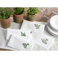 thumbnail image 3 of Saro Lifestyle Embroidered Parsley Hemstitched Border Cotton Napkin (Set of 6 ), 3 of 3