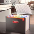 thumbnail image 3 of Carpeta Organizadora de Documentos, Organizador de Archivos de Acordeón Expandible, Carpetas de Plástico Portátil para Facturas, Recibos, Papeles, 3 of 4