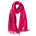 thumbnail image 3 of Yuanlong Winter Scarves Solid Color Long Warm pashm-like Shawl Wraps with Fringed Cold Evening Warmth Capes Blanket Scarfs, 3 of 4