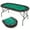 Green, variant on YYAo 72 x 36 x 30.5 Inch Foldable Poker Table with 8 Cup Holders-Blue