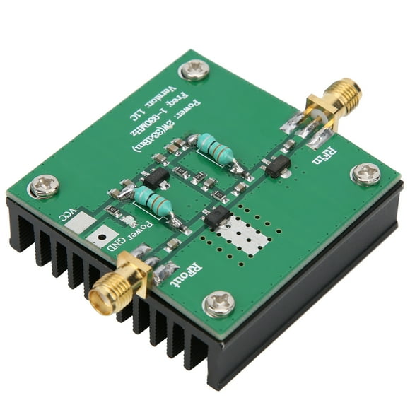 Módulo amplificador de banda ancha de potencia RF de 12 V CC, frecuencia de trabajo de 1 a 930 MHz