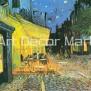 Cafe Terrace At Night Van Gogh - CANVAS OR FINE PRINT WALL ART