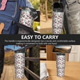 thumbnail image 7 of Christmas 30oz Handheld Travel Tumbler with Handle – Double Wall Stainless Steel Insulated Cup, Flip Straw Lid, Leak-Proof & BPA-Free for Hot and Cold Drinks – Durable Coffee & Juice Mug Black, 7 of 7
