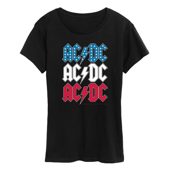 AC/DC - USA Stack - Women's Short Sleeve Graphic T-Shirt