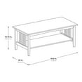 thumbnail image 3 of Sierra Coffee Table Engineered Wood in White Finish, 3 of 9
