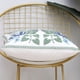 thumbnail image 4 of Paquete de 2 fundas de almohada decorativas bordadas de 18.0 x 18.0 in, funda de almohada floral para sala de estar, sofá cama (flor de pájaro), 4 of 5