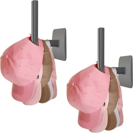 

1PC Hat Hooks For Wall Hat Hanger Storage Cap Organizer No Drilling Strong Hat Holder For Door Double Hooks for Hanging Keys