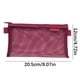 thumbnail image 2 of Estuche de malla de nylon transparente | Bolsa de almacenamiento de gran capacidad para bolígrafos, lápices, gomas de borrar | 9 Opciones de color | Organizador compacto de 21x12cm para suministros, 2 of 2