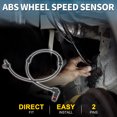 thumbnail image 2 of Unique Bargains ABS Wheel Speed Sensor for Mercedes-Benz A-CLASS W169 No.A1695401117 Front Left Right ABS Speed Sensor, 2 of 6