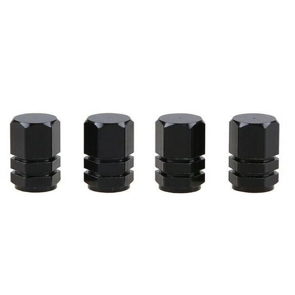 4x Black Aluminum Metal Wheel Tire Valve Stem Air Caps Covers for Toyota RAV4