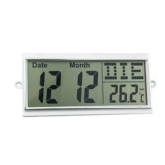 KDJ LCD Digital Wall Clock with for Perpetual Calendar Temperature Clock DIY accessories - for Home Decor