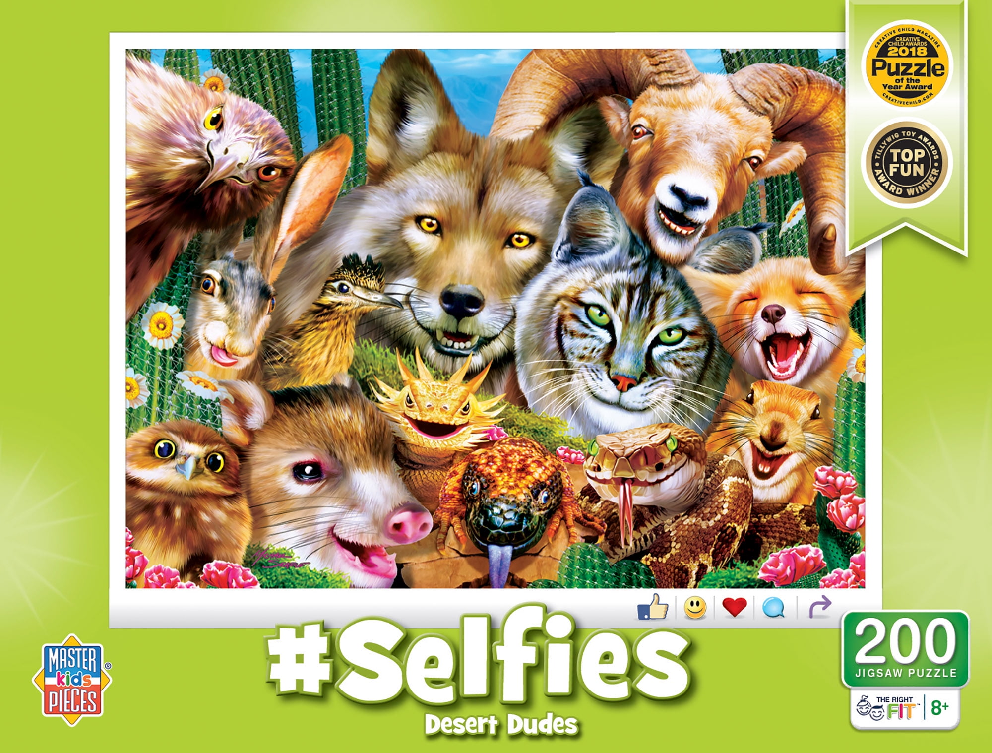 MasterPieces Kids Multipack Puzzle Set - Selfies 4-Pack 100 Piece