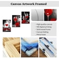 thumbnail image 5 of ZHONGYUTONG Kitchen Wall Art Set of 3 Red Wine Pictures Wall Decor Wine Rose Painting Restaurant Dining Room Bar Canvas Print Artwork Framed (11"x14"x3PCS), 5 of 6