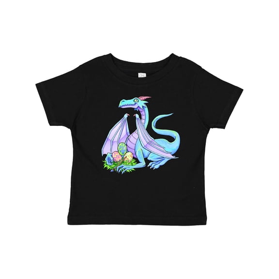Inktastic Blue Easter Dragon with Painted Eggs Boys or Girls Baby T-Shirt