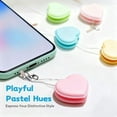 thumbnail image 5 of Microfiber Heart Screen Cleaner Blue Adhesive Phone Wipe for Camera Lens Eyeglasses and Tablet Decorative Portable Polishing Pad for Electronic Devices blue, 5 of 6