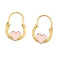 thumbnail image 2 of Arracadas Clasicas Con Corazones 1 Cm Oro 10 K Joyería M De León Arracadas Clasicas, 2 of 3