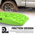 thumbnail image 4 of X-BULL Traction Boards Recovery Tracks 2PCS Sand Mud Snow Tire Ladder Light Green Gen3.0 4WD, 4 of 14