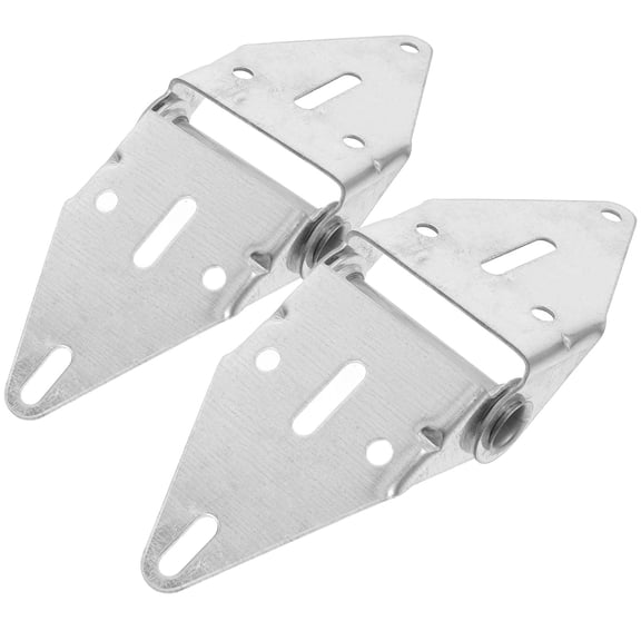 HEMOTON 2-Pack Garage Door Bracket Set with Spring Door Closers and Hinges for Residential Garage Door Hardware