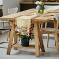 thumbnail image 5 of DecorX Table Runner Fall Pumpkin Buffalo Plaid Autumn Thanksgiving Floral Table Runners for Kitchen Dining or Indoor and Outdoor Home Parties 14 x 72 inch, 5 of 5