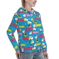 thumbnail image 6 of Kdxio Color Dachshund Dog Print Womens Oversized Hoodies Sweatshirts Hooded Pullover Tops Sweaters Casual-, 6 of 7