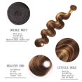 thumbnail image 3 of Extensiones de cabello ZevPiul Highlight Blonde Body Wave, 3 paquetes, 3 of 5