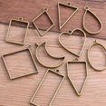 thumbnail image 1 of 10Pcs/Lot Alloy Charm Pendants Hollow Mold Frame DIY Crafts Handmade Bezel Mold, 1 of 6