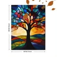 thumbnail image 3 of Colorful Stained Glass Tree Decorative Painting/Canvas Art， Suitable for Living Room， Bedroom， Office， Dining Room， Study， Hallway， Entryway， Kitchen， Bathroom， Gallery， and Studio Decor., 3 of 8