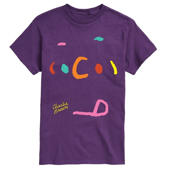 Peanuts - Charlie Face Color - Men's Short Sleeve Graphic T-Shirt