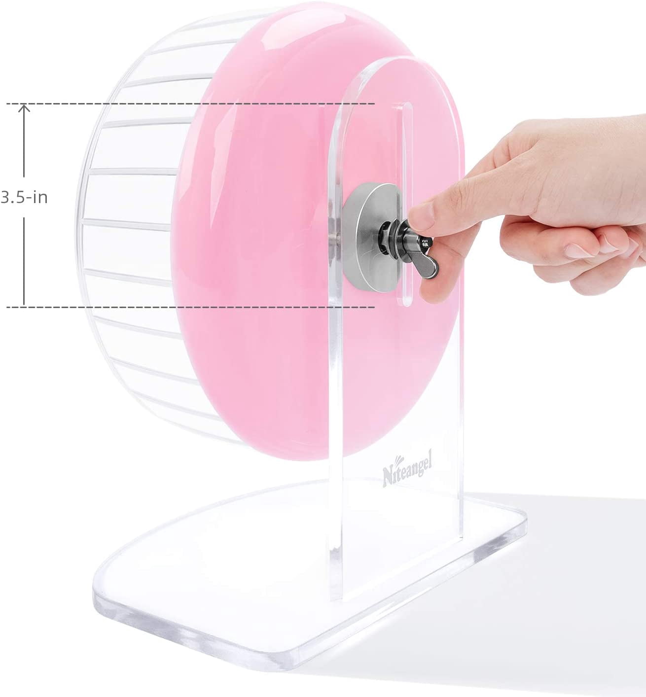 Super-Silent Hamster Exercise Wheels: - Quiet Spinner Hamster Running Wheels with Adjustable Stand for Hamsters Gerbils Mice Or Other Small Animals
