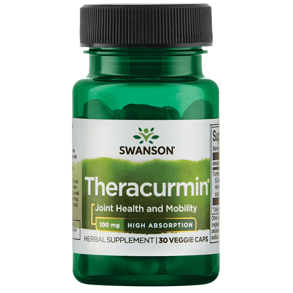 Swanson High Absorption Theracurmin Vegetable Capsules, 100 mg, 30 Count