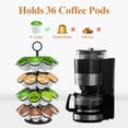 thumbnail image 7 of K Cup Holder, Coffee Pod Holder Compatible with K-Cups(36 Pods), Rotatable 360 Degrees, Black, 7 of 7