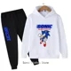 thumbnail image 4 of Conjunto de ropa informal para niños y niñas con capucha de Sonic, 2 piezas, primavera y otoño, chándal con capucha y pantalones de dibujos animados para niñas, 4 of 5