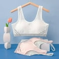 thumbnail image 3 of BESLY Girls Sports Bra Seamless Bra Ultra Comfort Soft Teen Bras, 3 of 5