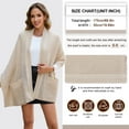 thumbnail image 4 of LICHENGTAI Soft Multi-way Knitted Scarf with Pocket Women Casual Shawl Sweater Scarf High Elastic Warm Fashion Scarf Beige, 4 of 10