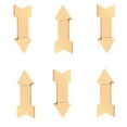 thumbnail image 6 of 6pc Kraft Paper Mache Arrow Boxes - for Valentine's Day - Factory Direct Craft, 6 of 6