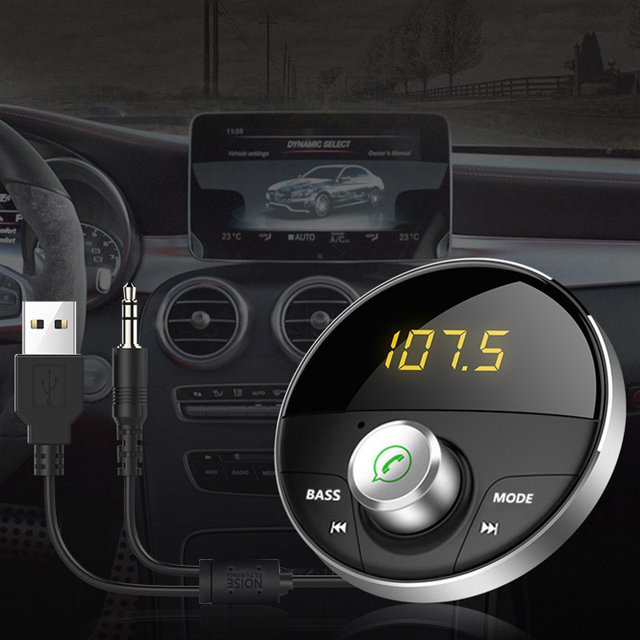 Transmisor FM modulador FM Bluetooth 5,0 Kit de coche manos libres AUX 3,5 MM reproductor de música MP3 adaptador de Audio receptor de música ZefeiWu 9024735267430