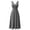 Gray, variant on Tqcoqu Women's V Neck Wrap Sleeveless Midi Dress,Fitted Waist A-Line Casual Cocktail Dresses,2026 Spring Fall Trendy Clothes,Black Women's S-XXXL