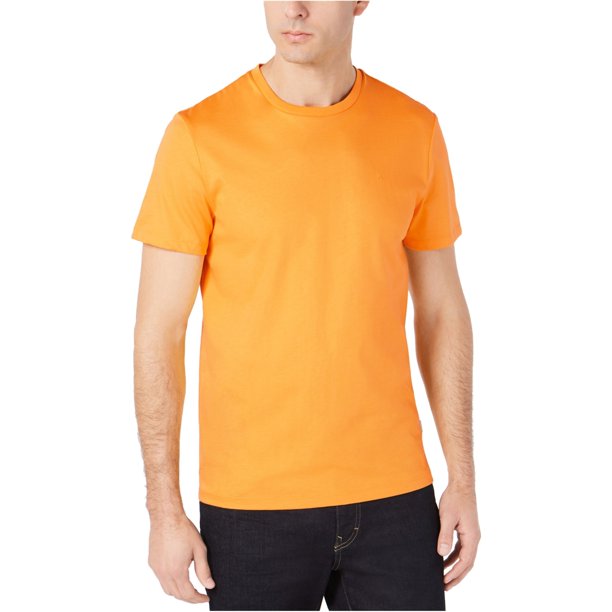 Calvin Klein Camiseta basica con logo bordado para hombre amarillo extragrande Calvin Klein Camiseta basica Walmart en linea