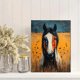 thumbnail image 2 of Qisvanset 12x16 Inch Southwestern Mustang Horse Canvas Wall Art, Tribal Boho Western Rustic Equestrian Home Decor, 2 of 8