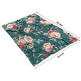 thumbnail image 4 of Pioneer Flower Blanket,Comfortable Soft Flannel Throw Blanket,All Season,Warm Lightweight Blankets for Sofa Bed Couch Living Room Chair,40"x50"(100x130cm), 4 of 4