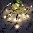 thumbnail image 4 of Matsuzay 20 luces LED de cadena, luz decorativa de alambre de cobre de cinco estrellas, alimentada por para boda, fiesta, Navidad Iluminación navideña 2.3 M 20 lámparas Matsuzay HA024792-01, 4 of 5