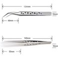 thumbnail image 4 of Professional Tweezers Two-piece Electronics Industrial Anti-static Curved Straight Tip Precision Stainless Forceps Phone Repair Hand Tools2pcs, 4 of 4